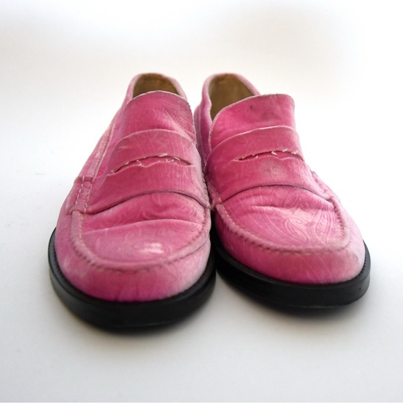MR by Man Repeller Pink Velvet Loafers - Picture 4 of 6